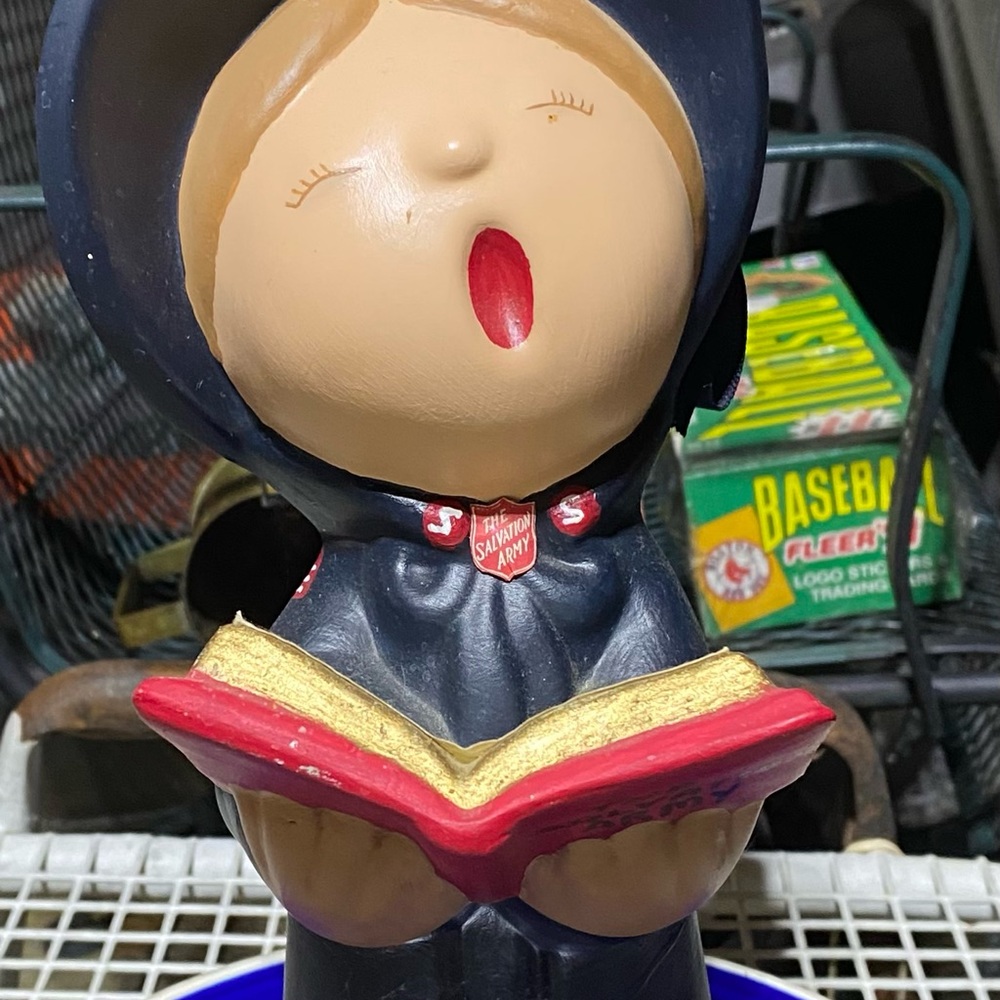 Vintage ceramic Salvation Army choir girl